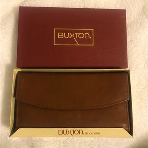 Buxton Brown Leather BEEPING Wallet